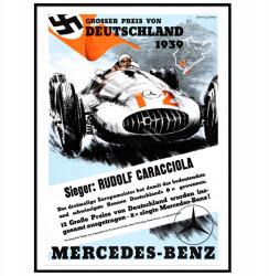  Grand Prix 1939 Poszter autó sport kép A3 (Plakat Samochody Auta Wyścigi)