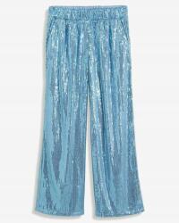 Bonprix flitteres nadrág, Size 44, széles szárú, kék színű