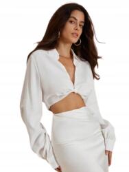 Shein Női Ing Fehér Cipzáras Rövid 38-AS