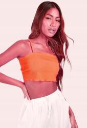 Boohoo Narancssárga Bordázott Felső (42) (GZZ57085-152)