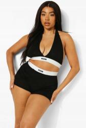 Boohoo Felső Fekete Klasszikus Viszkóz 48 4XL Aaa