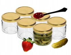 Browin Lekvártartó Tégelyek Savanyúság Csavaros Kupakkal 6DB 330ML (5904816009156)