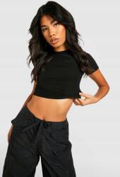 Boohoo Fekete Sima Felső (42) (GZZ35041-105)