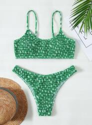 Shein Női Fürdőruha Zöld Print