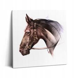 Wallfluent Fotó Vászonkép Canvas Fa Keret Szoba Festett Ló Profil 60x60 cm (010030010270000074691)