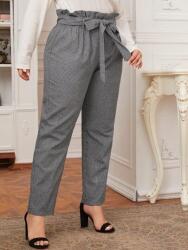 Shein Kockás Nadrág, Size 2XL, 80% pamut, fekete-fehér (swpants071911194196)