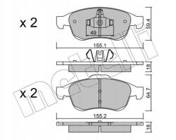 Metelli Fékbetét Első 22-0817-0/MET
