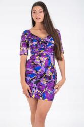 GUESS Lila mintás ruha, Size L (396421)