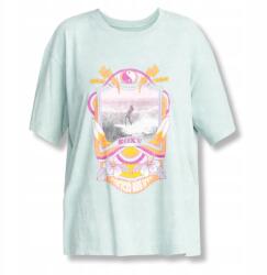 Roxy női pamut póló mintával, rövid ujjú, zöld méret (ERJZT05579 BHB0)