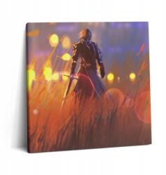 Wallfluent Vászonkép Canvas Nyomtatott Vászon Edzőterem Lovag Karddal 60x60 cm (010030010270000075172)