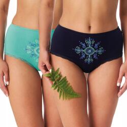 Key bugyi női 2PAK Lpf maxi bikini alsónadrág MIX (FIGI KEY LPF 218 BAWEŁNA XL)