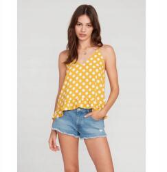 Volcom Sárga Pöttyös Top, Size XS (379559)