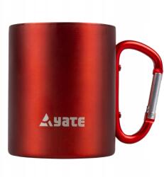  Yate Bögre, 0, 3l, rozsdamentes acél, karabinerrel, piros (8595053907014)