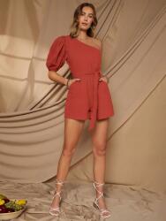 Shein IC61308 Emery Rose Aszimmetrikus Egyvállas Overál Öv XL