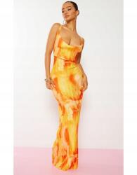 Prettylittlething pliszírozott mintás ruha (38) (564484)