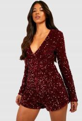 Boohoo IC07307 Boohoo Tall Gazdagon Díszített Flitteres Overál L