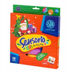 ASTRA Könnyű plasztikus massza Astrafun Sensorio Kids 16 szín különböző minták (5901137206981)