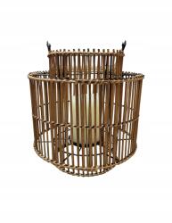  Rattan lampion Led gyertyával 30 cm (Lampion rattanowy)