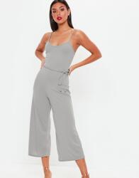 Missguided Szürke Vállpántos Overál 36-OS