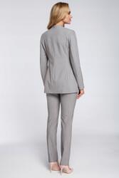 MOE Női Ágytakaró Blézer Stílusos Klasszikus Cipzáras Szürke XL 42