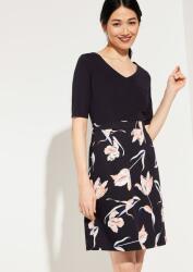 comma Fekete-sötétkék ruha print (36) (586280)