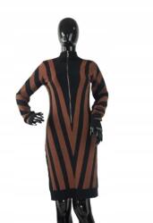 artigli Fekete Ruha, Size S, cipzáras, csíkos, garbó, ceruza szabású (380924)