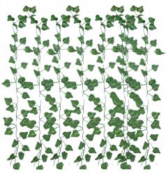  Mű Iedera Levél Függő, 6db, 210cm, zöld, esküvőre, lakodalmi dekoráció (Sztuczny BLUSZCZ Roślina Wisząca)