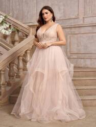 Shein KU242 Shein Báli Elegáns Csipkés Maxi Ruha (37) 48