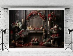 Kate Fotós háttér Kate vintage Virág Gyertya Dekoráció Esküvői jelenet (H3HR)