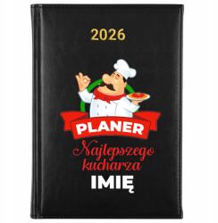 FunnyCase Könyvnaptár 2026 A Legjobb Szakács Tervezője Fekete Ajándék Minták (Kalendarz Czarny PLANER NAJLEPSZEGO KUCHARZA)
