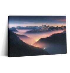 Wallfluent Vászonkép Canvas Edzőterembe Ökológiai Hegycsúcsok Tájkép 30x20 (010030010150000088625)