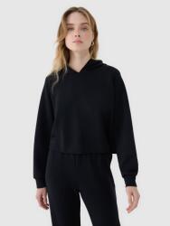4F Női modál cipzár nélküli melegítőfelső fekete M-es méret (4FWSS25TSWSF1562-20S-M)