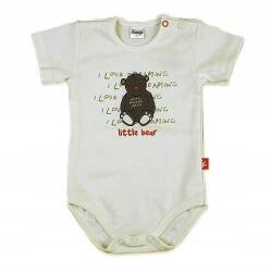 Pinokio Csecsemő rövid ujjú body maci ekrü 86cm (1-1-004-011-086(1))