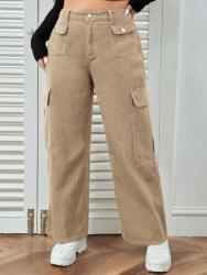 Shein JC05201 Shein Bézs Military Farmer Magas Derekú Zsebek 48