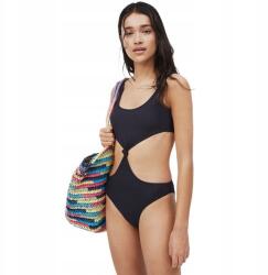 Pepe Jeans Fekete bordázott fürdőruha, Size M, poliészter (455596)