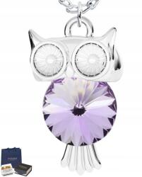 Mennica Świdnicka Bagoly nyaklánc Bölcsesség szimbólum medál Strassz Ezüst Ajándék Alkalomra