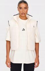 Prettylittlething Krémszínű Klasszikus Mellény Gallér Cipzár Prettylittlething M