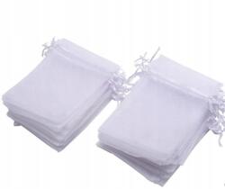  Organza Tasakok 7x28 Fehér Ajándék Tasakok