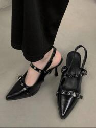 Shein A23111 Shein Fekete Magassarkú Cipő (28) 37 (sx2306190771509341)