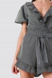 NA-KD P1B222*NA-KD Fodros Csíkos Overál 34 Xs N01