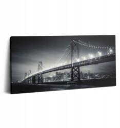 Wallfluent Fotó Vászonkép Konyha Tartós Fali Híd Éjszaka San Francisco 100x50 (010030010010000075976)