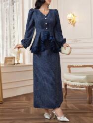 Shein Sötétkék Szoknya Blúz Szett (XL) (587099)