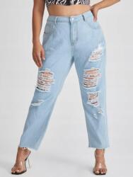 Shein KC74202 Shein Mom Jeans Nadrág Kopásálló 46-OS