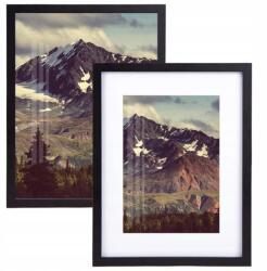 Fotopp Képkeret 30x40cm Fekete fotókeret 2 db kép (CZARNA Ramka na zdjęcie 30x40 foto rama)