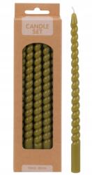 Excellent Houseware 10 db-os asztali gyertya szett 20cm csavaros színes vékony (S37700120)