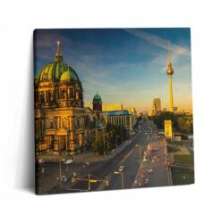 Wallfluent Vászonkép Canvas Vászonkép Gyors Szerelés Otthon Loft Kilátás Berlin város 60x60 cm (010030010270000023190)