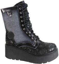 Maciejka Bokacsizma Maciejka 06720 MÉRET37 Bőr Fekete Velúr (06720-01/00-8)