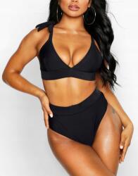 Boohoo Bikinialsó Fekete Elasztikus 36 Mp