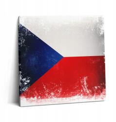 Wallfluent Fotó Vászonkép Canvas Étkező Szoba Kortárs Cseh zászló 60x60 cm (010030010270000075890)