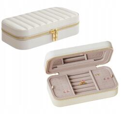 SONGMICS Kompakt Kis Ékszerdoboz Utazó Tükörrel 2 Szint (0194343089706)